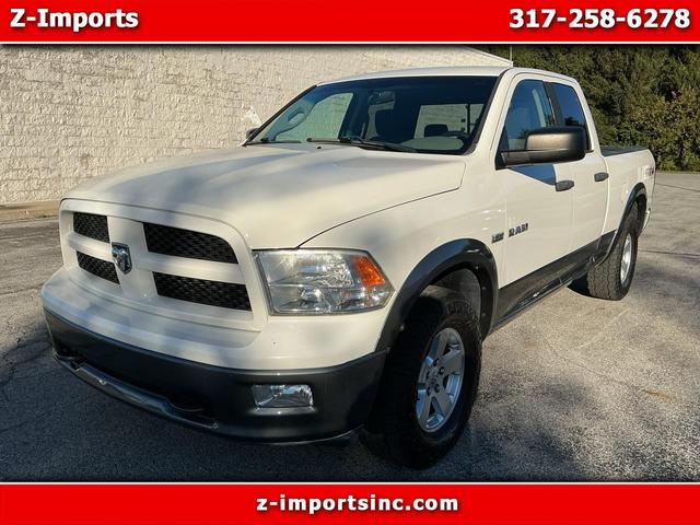 White 2009 Dodge RAM 1500 Pickup Truck Four-Wheel Drive Automatic