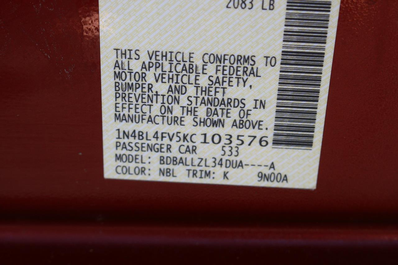 Nissan Altima 2.5 Platinum Sedan 2019