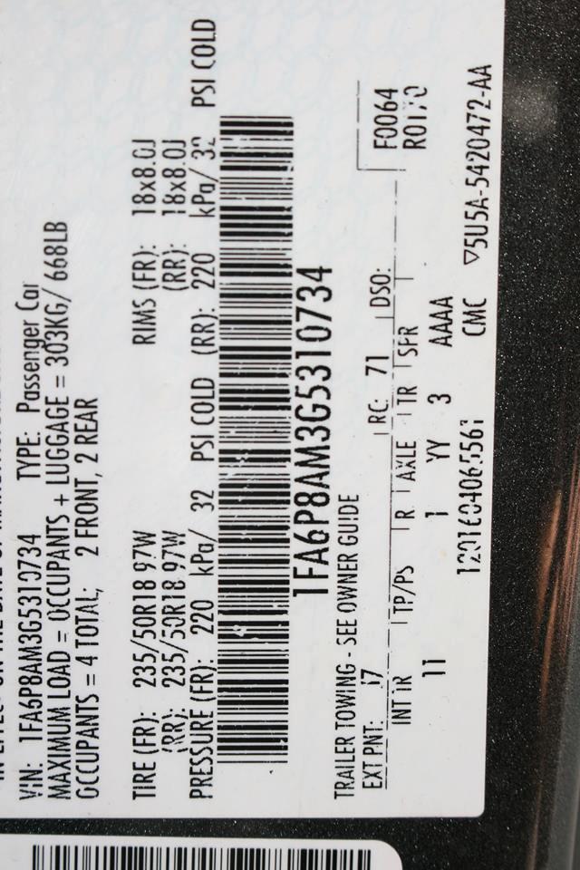 Ford Mustang 2dr Fastback V6 2016