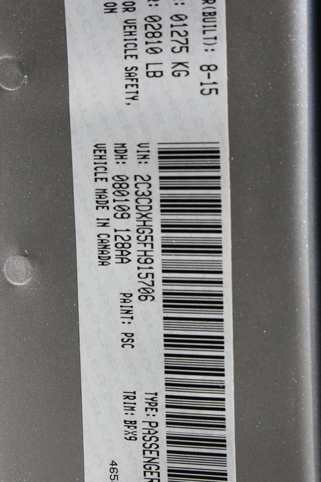 Dodge Charger 4dr Sdn SXT RWD 2015