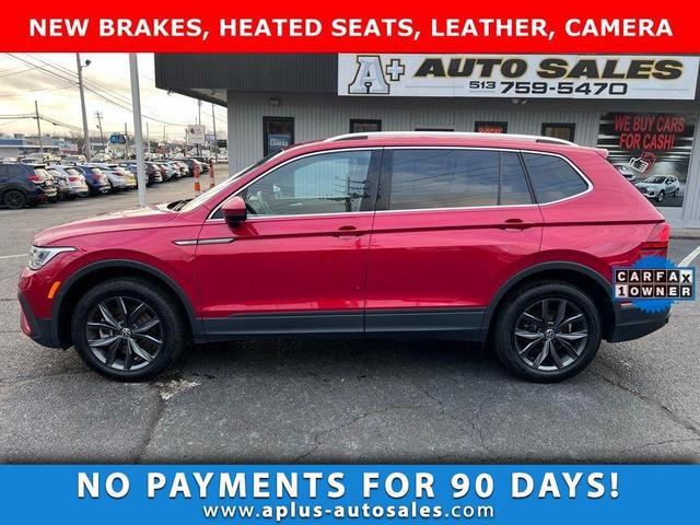 Red 2022 Volkswagen Tiguan SE 4Motion SUV / Crossover All-Wheel Drive 8-Speed Automatic