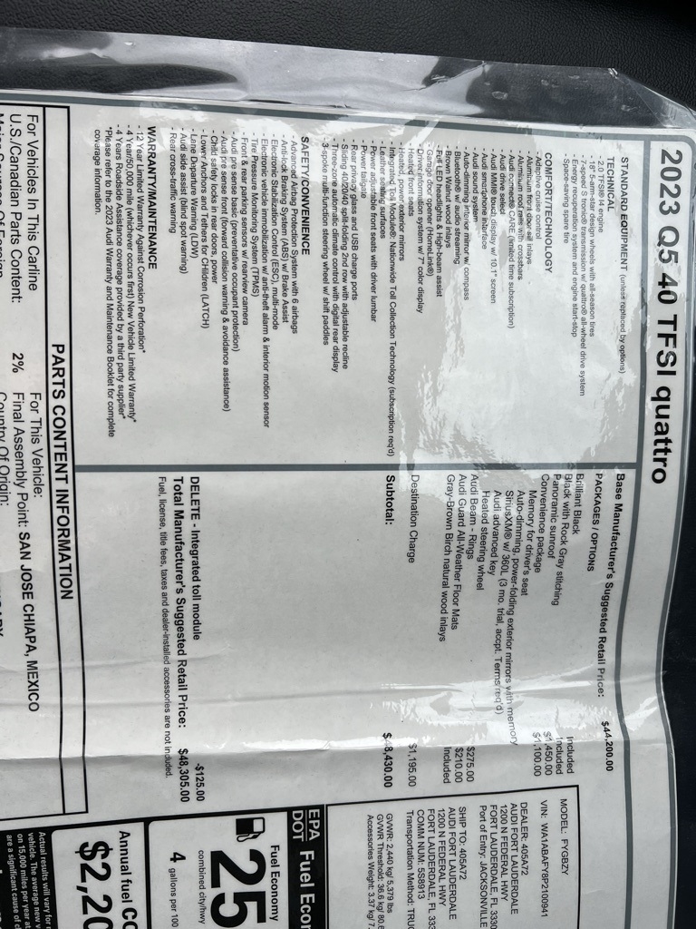 Audi Q5 2.0T Premium quattro 2023 Audi Q5 2.0T Premium quattro 2023