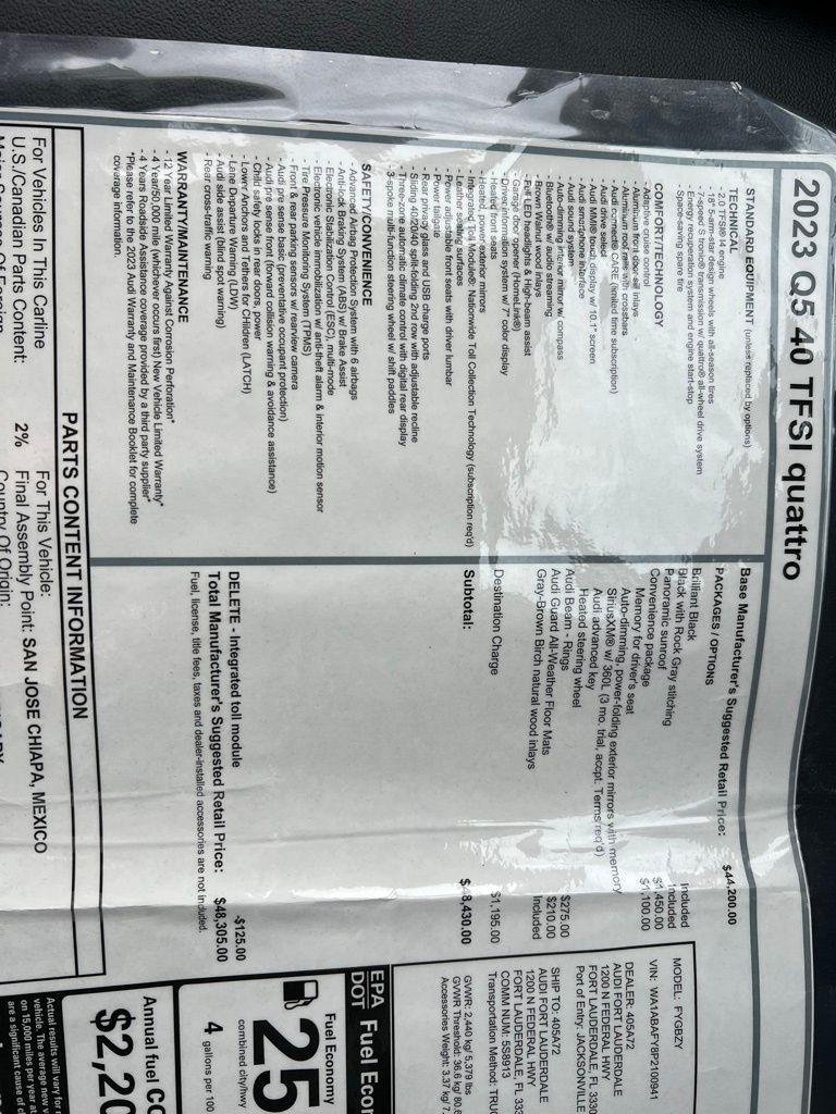 Audi Q5 Premium 40 TFSI quattro 2023