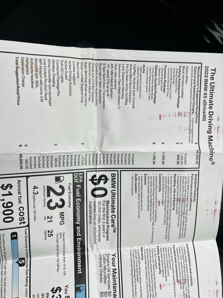 BMW X5 xDrive40i 2022