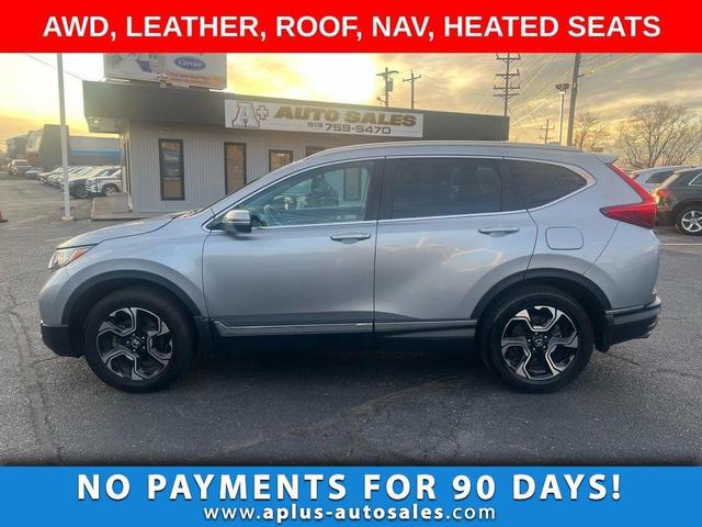 Silver 2018 Honda CR-V Touring AWD SUV / Crossover All-Wheel Drive Continuously Variable Transmission