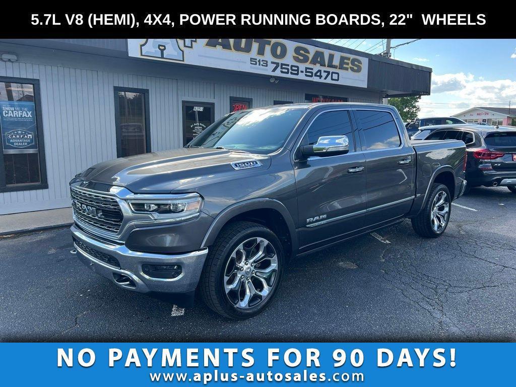 Gray 2020 RAM 1500 Limited Crew Cab 4WD Pickup Truck Four-Wheel Drive 8-Speed Automatic