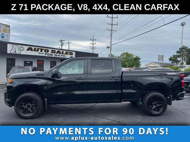 Black 2021 Chevrolet Silverado 1500 Pickup Truck Four-Wheel Drive 6-Speed Automatic Overdrive