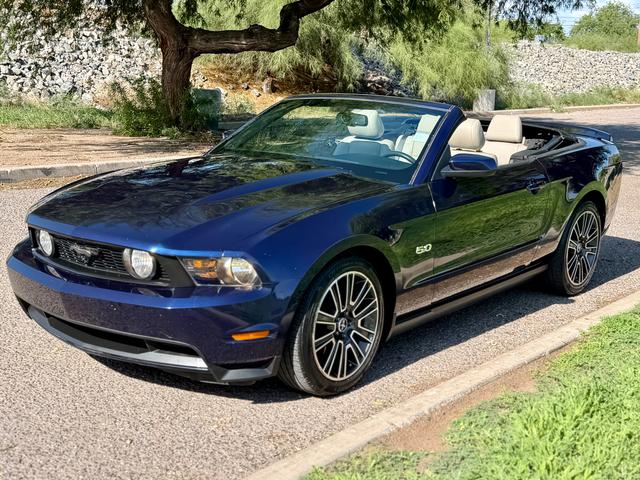 Blue 2012 Ford Mustang Convertible Rear-Wheel Drive Automatic