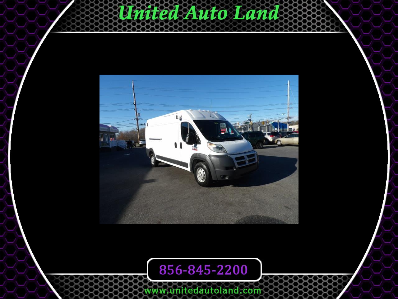 2014 RAM ProMaster Cargo Van 2500 High Roof 159" WB