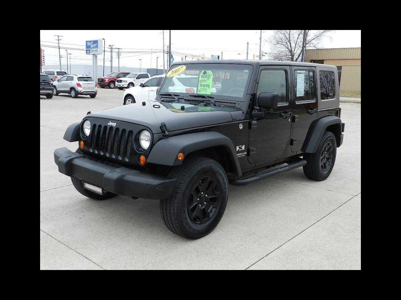 Used 2007 Jeep Wrangler 4WD 4dr Unlimited X for Sale in Berne IN 46711  Moser Motor Sales