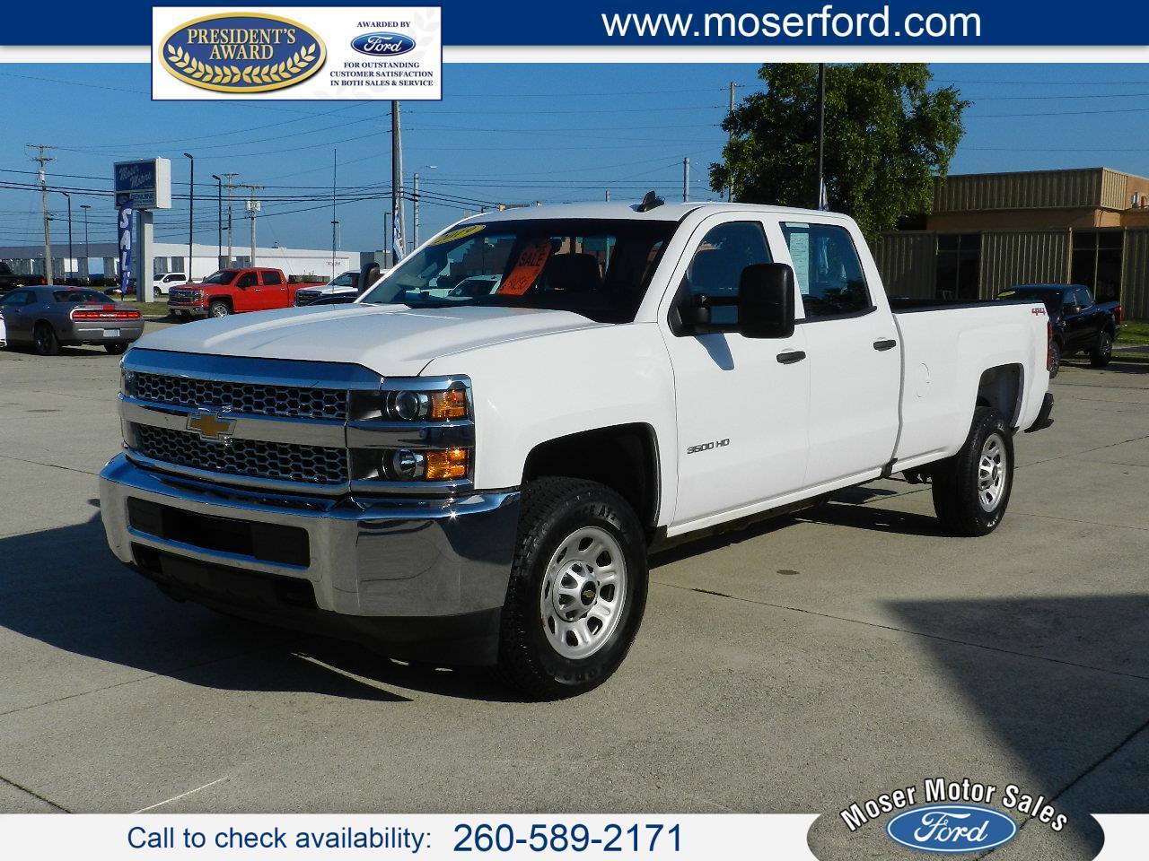 Used 2019 Chevrolet Silverado 3500HD Work Truck Crew Cab 4WD for Sale