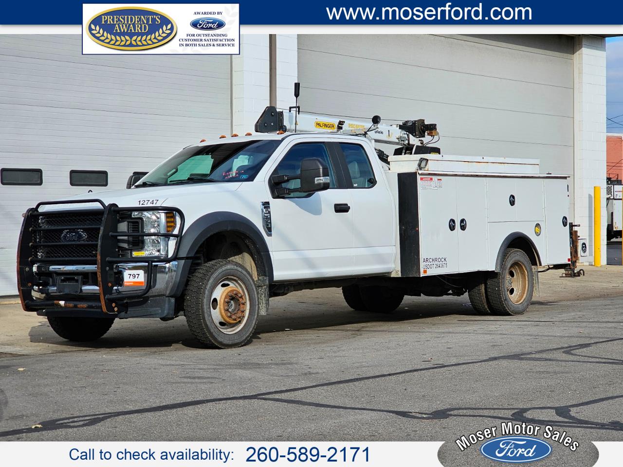 2019 Ford Super Duty F-550 DRW Mechanics Crane Truck