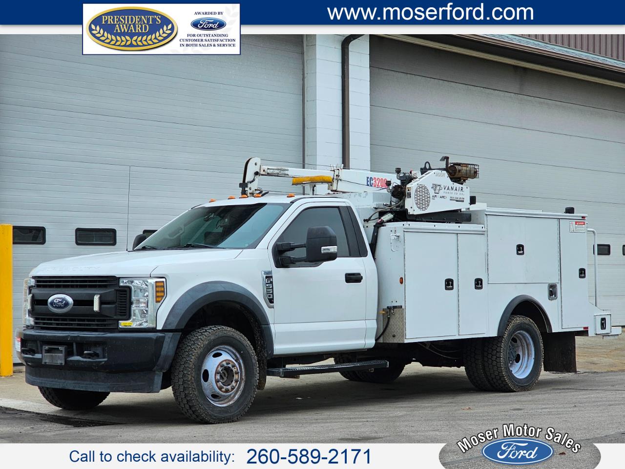 2019 Ford Super Duty F-550 DRW Mechanics Crane Truck