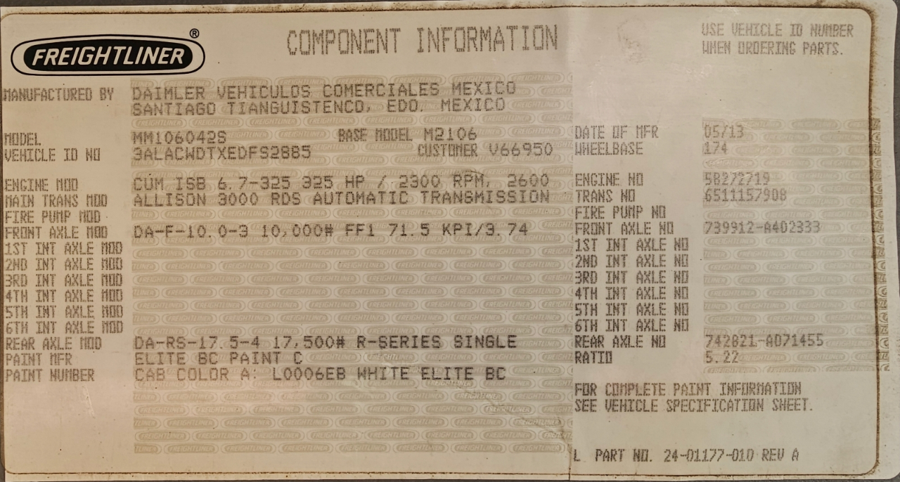 Freightliner M2 106  2014