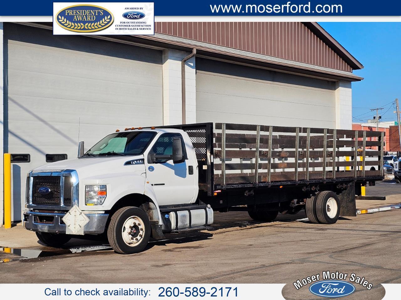 2019 Ford Super Duty F-650 Straight Frame Stake Flatbed 25999 GVWR