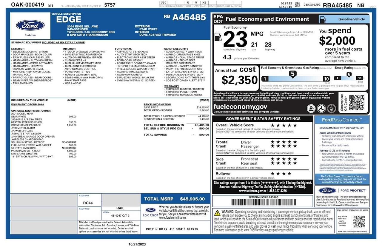 Ford Edge ST-Line AWD 2024