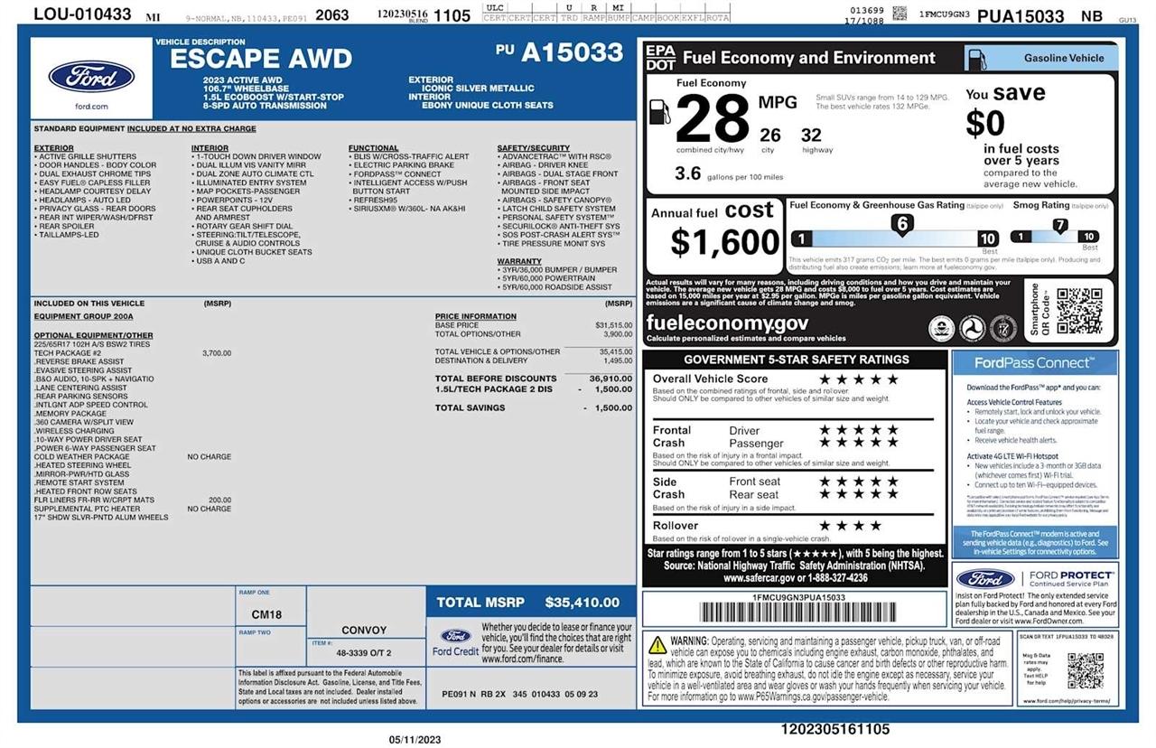 Ford Escape Active AWD 2023