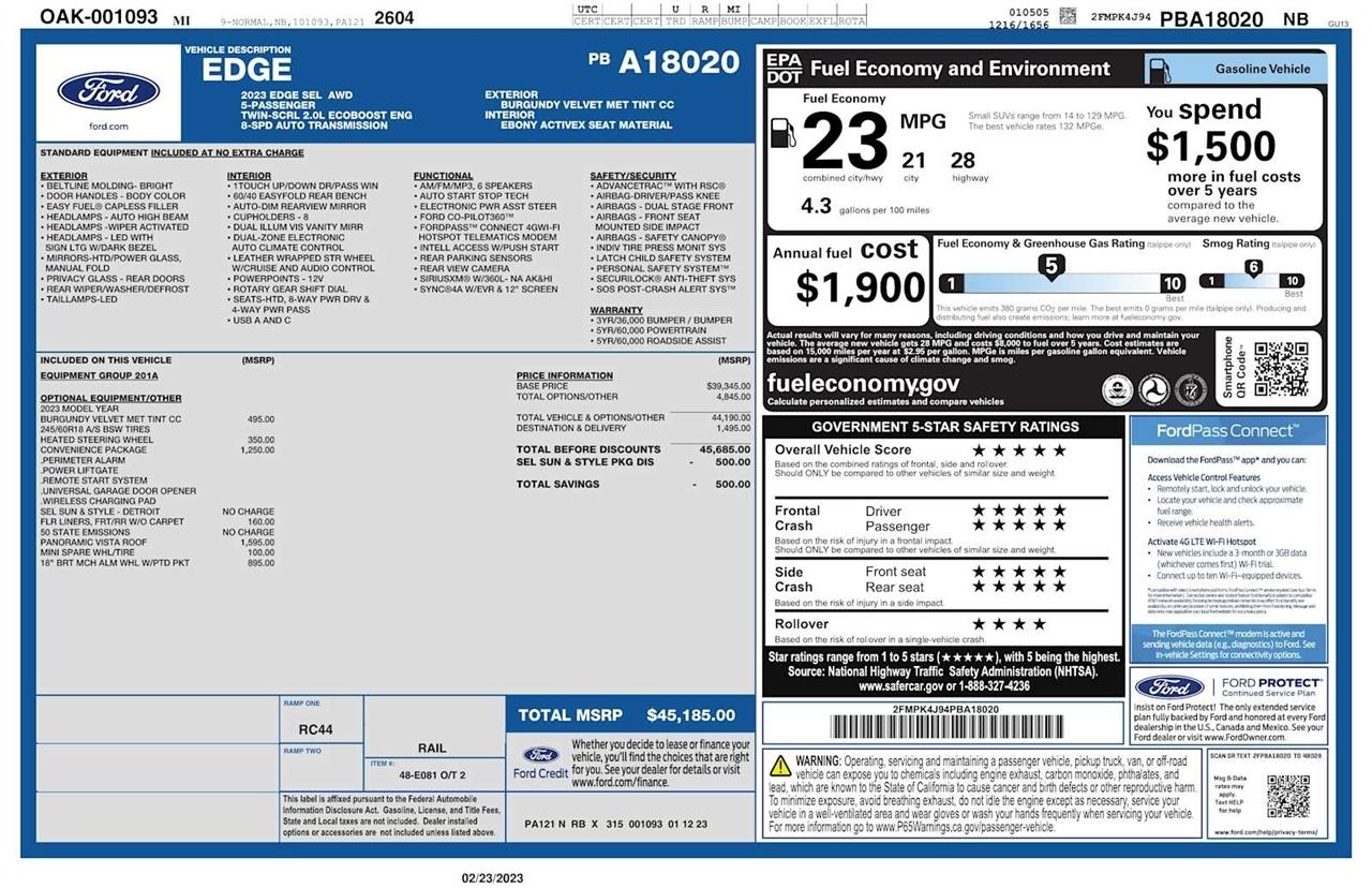 Ford Edge ST-Line AWD 2023