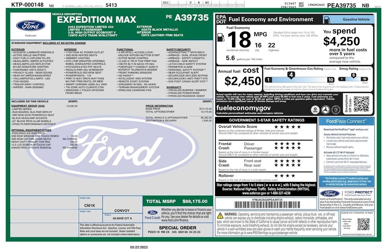 Ford Expedition Max Limited 4x4 2023