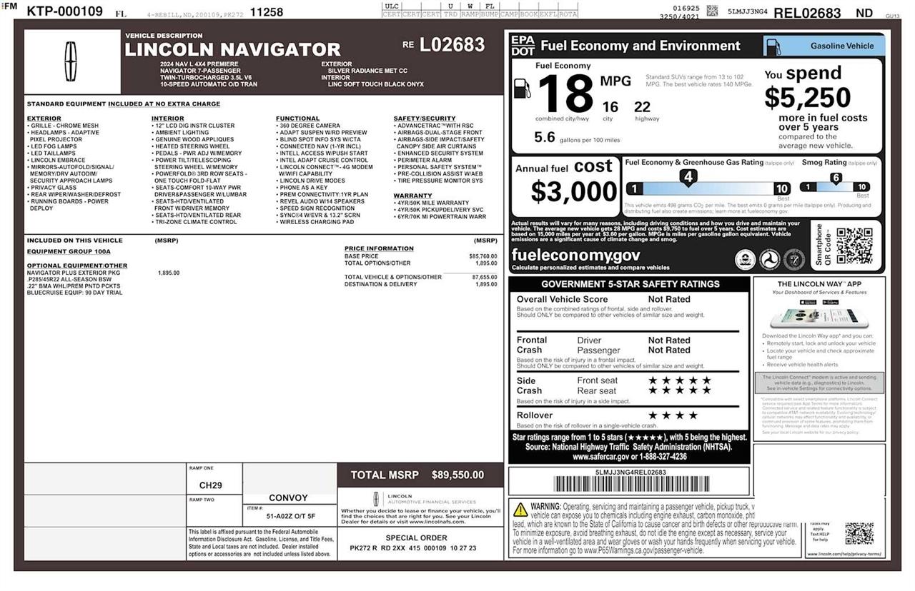 Lincoln Navigator L Premiere 4x4 2024