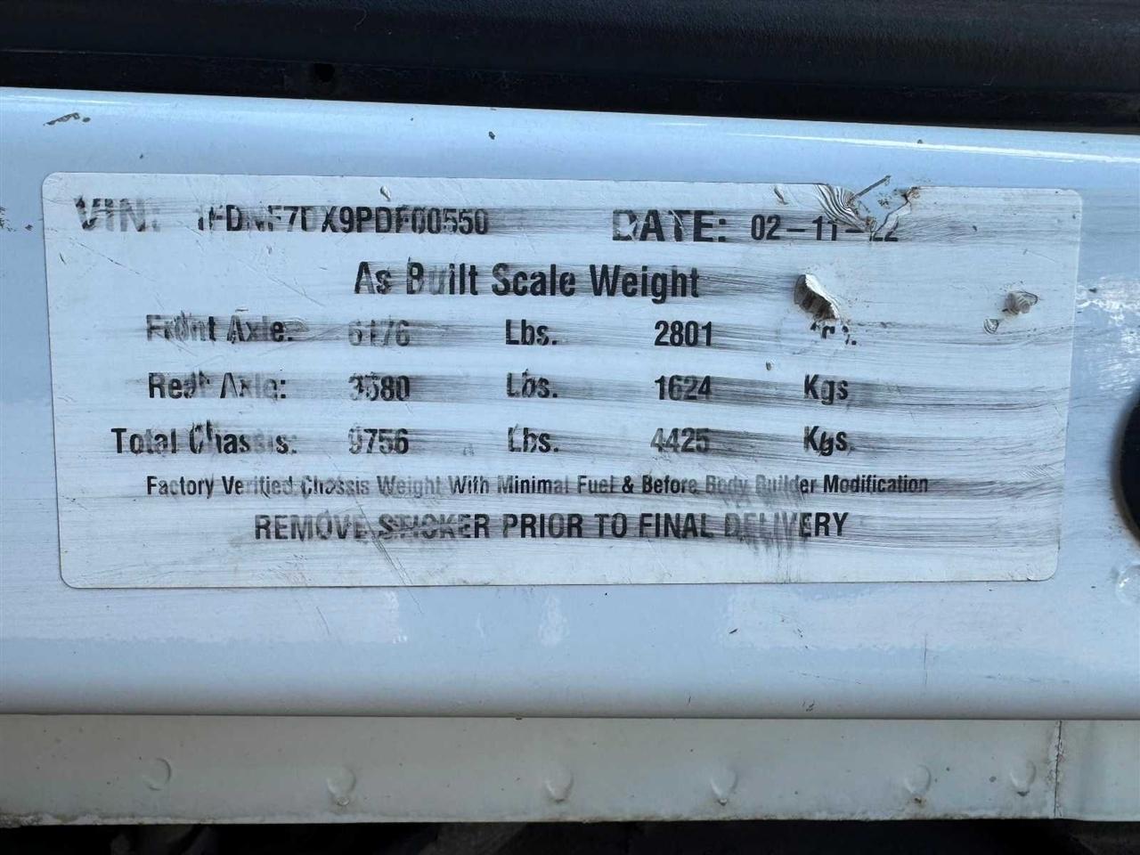 Ford F-750 Straight Frame Reg Cab 2023