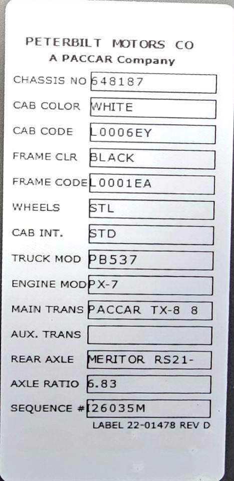 Peterbilt 537  2024