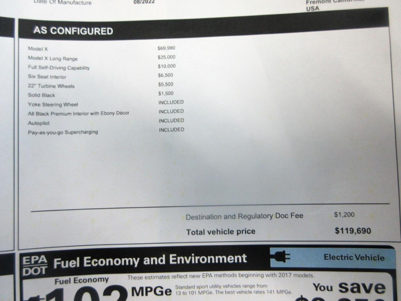 Tesla Model X  2022