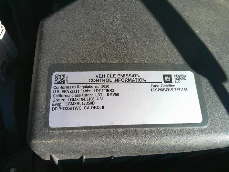Chevrolet Silverado 1500 Custom Crew Cab Short Box 2WD 2020