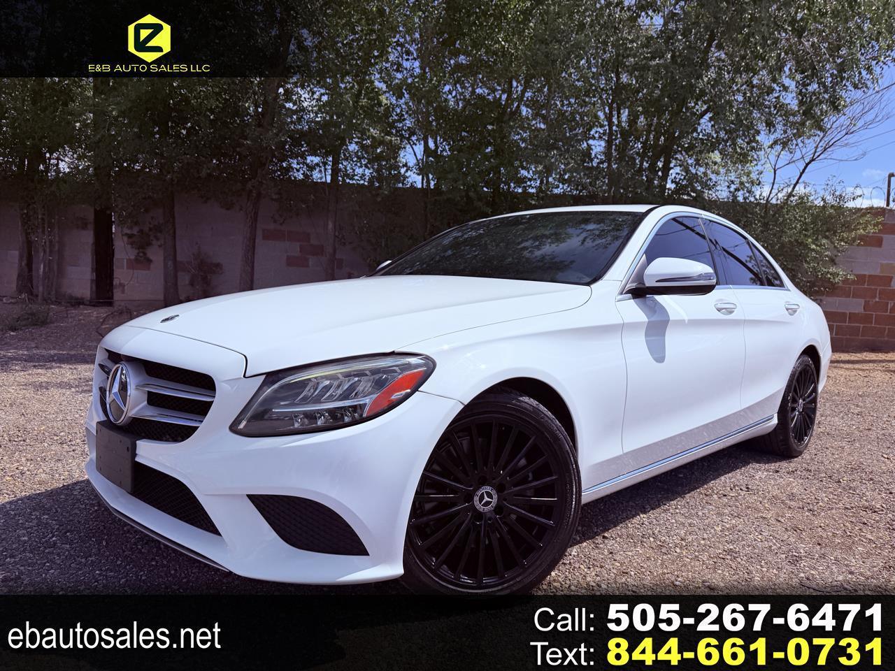 White 2020 Mercedes-Benz C-Class Sedan Rear-Wheel Drive Automatic