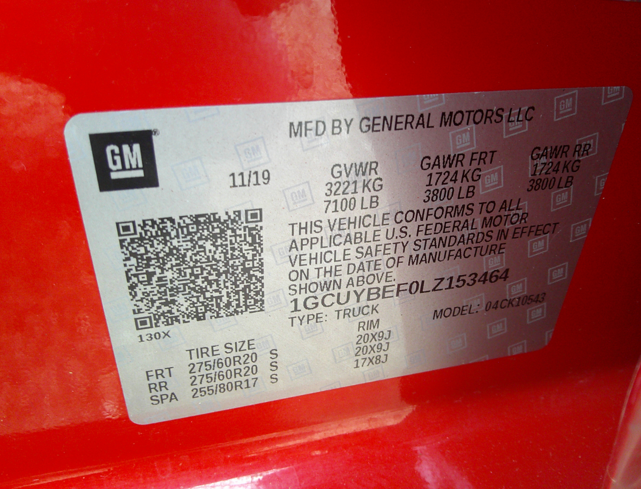 Chevrolet Silverado 1500 4WD Crew Cab 147" Custom 2020