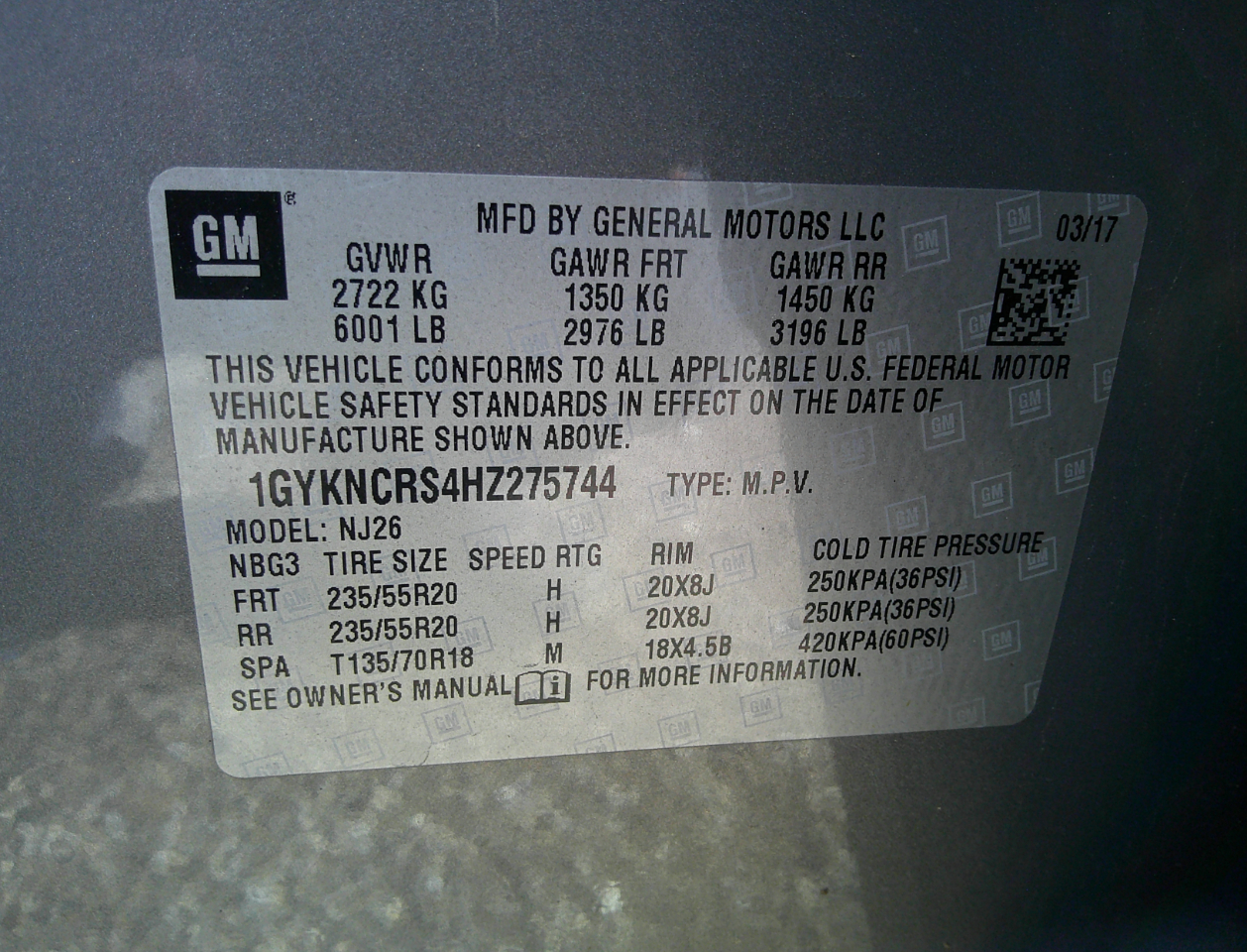 Cadillac XT5 FWD 4dr Premium Luxury 2017