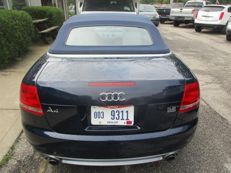 Audi A4 3.2 Cabriolet quattro with Tiptronic 2009