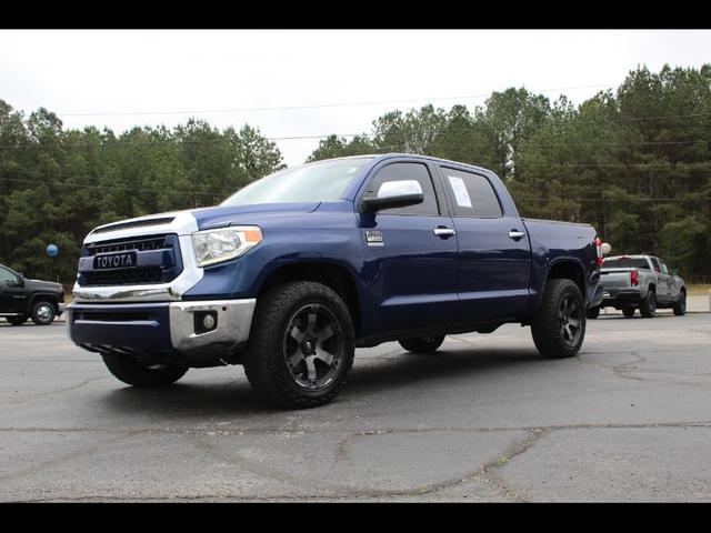 Blue 2015 Toyota Tundra 1794 CrewMax 5.7L 4WD Pickup Truck Four-Wheel Drive Automatic