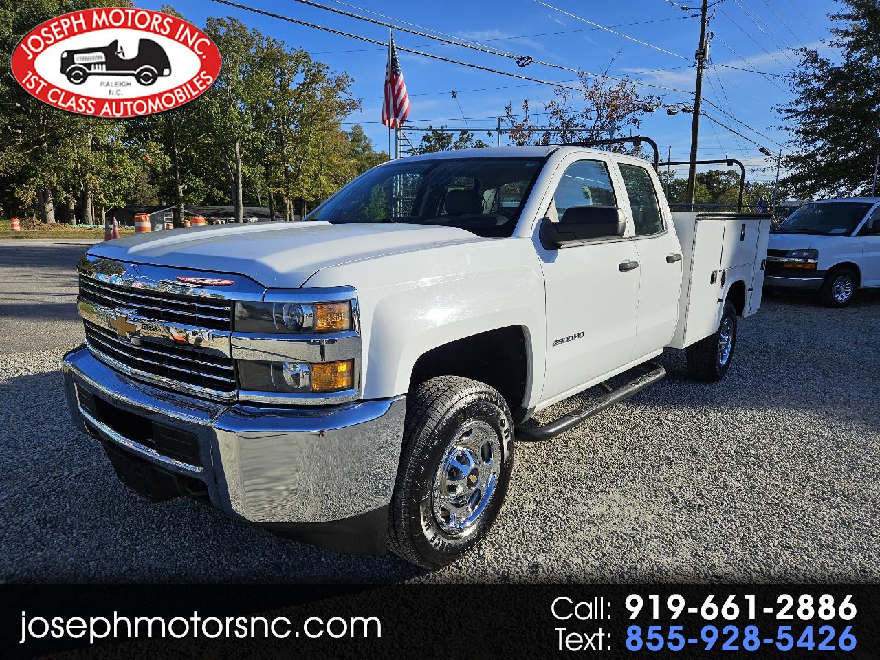 2015 Chevrolet Silverado 2500HD 4WD Double Cab Work Truck For Sale In Raleigh NC.