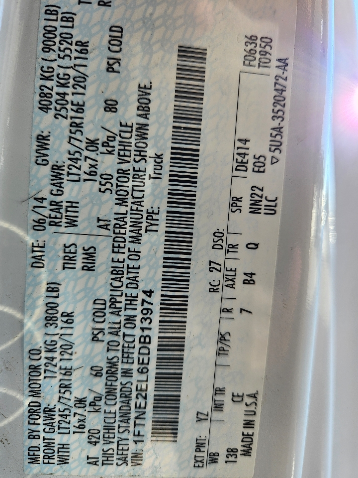 Ford Econoline E-250 2014