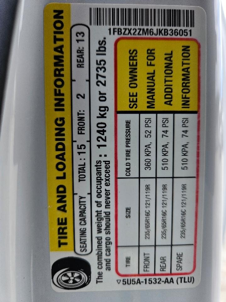 Ford Transit Passenger Wagon  2018