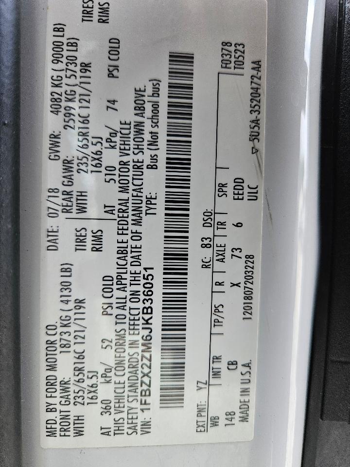 Ford Transit Passenger Wagon  2018