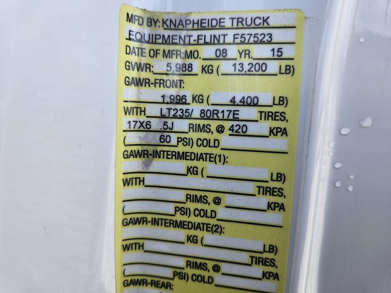 Chevrolet Silverado 3500HD 4WD Reg Cab 133.7" DRW LT 2015