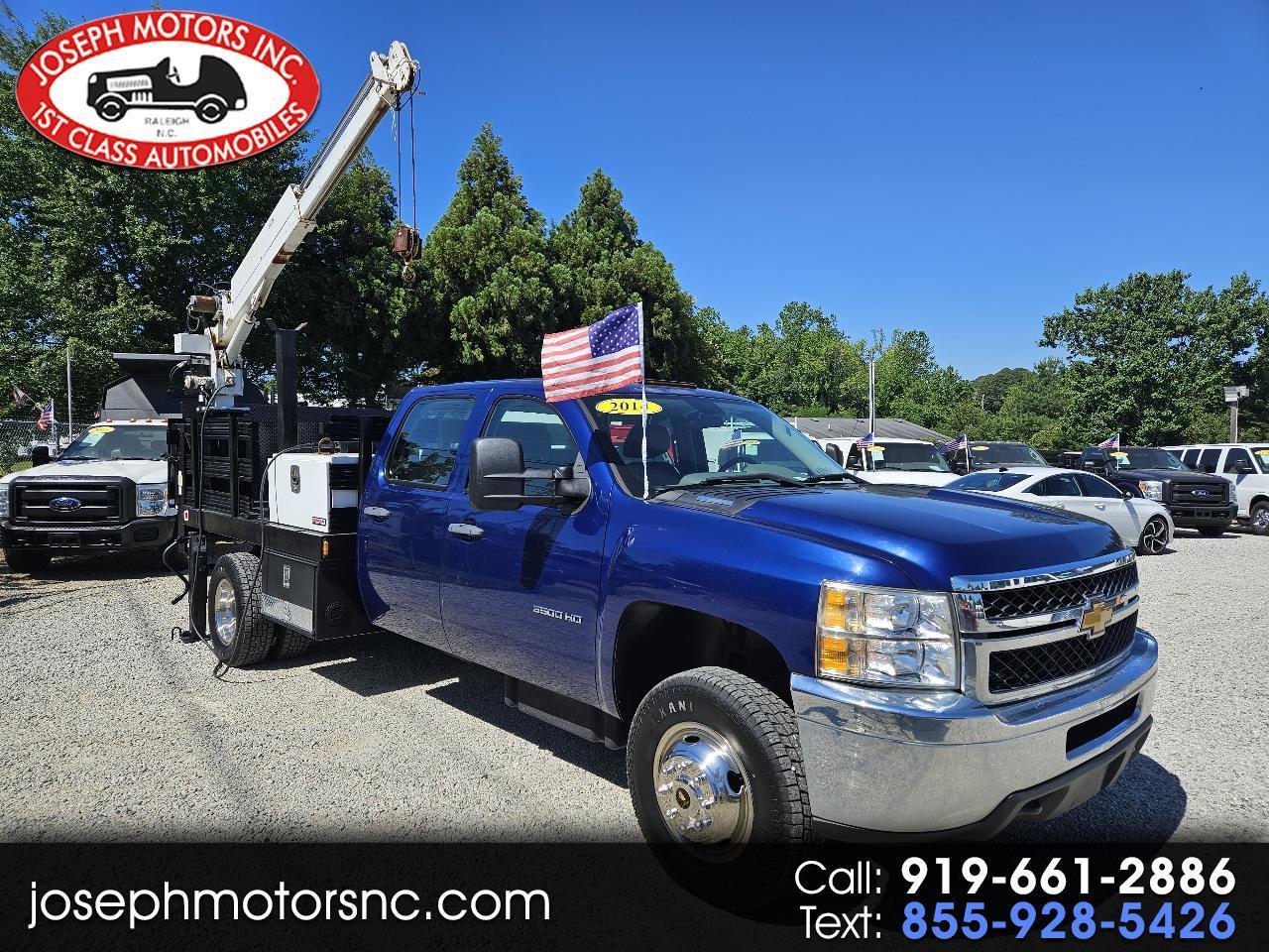 2014 Chevrolet Silverado 3500HD Work Truck Crew Cab DRW, For Sale In Raleigh, NC.
