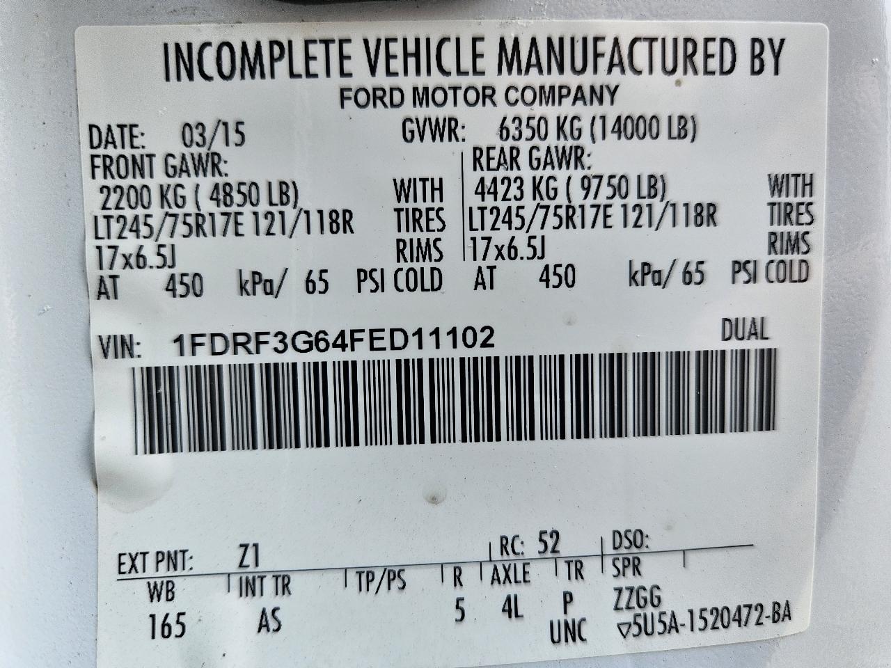 Ford F-350 SD  2015