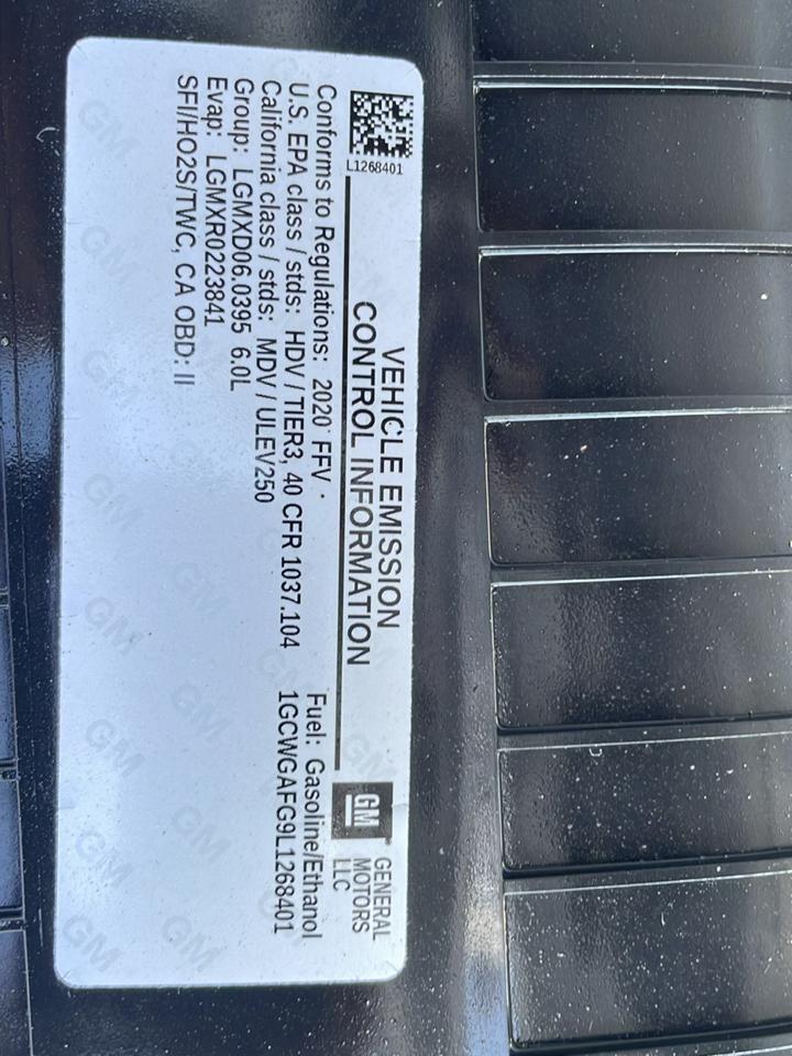 Chevrolet Express G2500 Cargo 2020