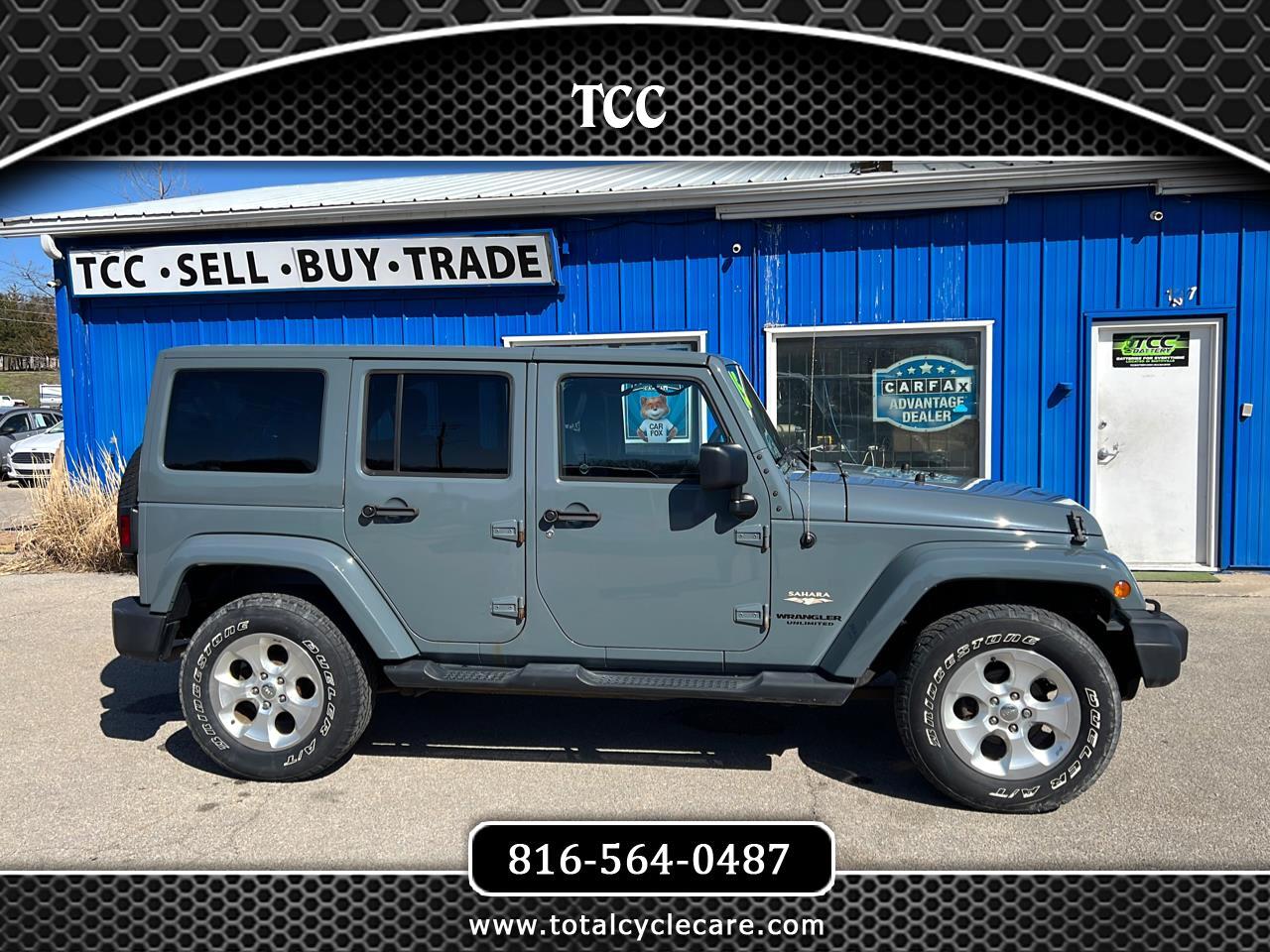 Used 2015 Jeep Wrangler Unlimited 4WD 4dr Sahara for Sale in Smithville,  Kansas City MO 64089 TCC