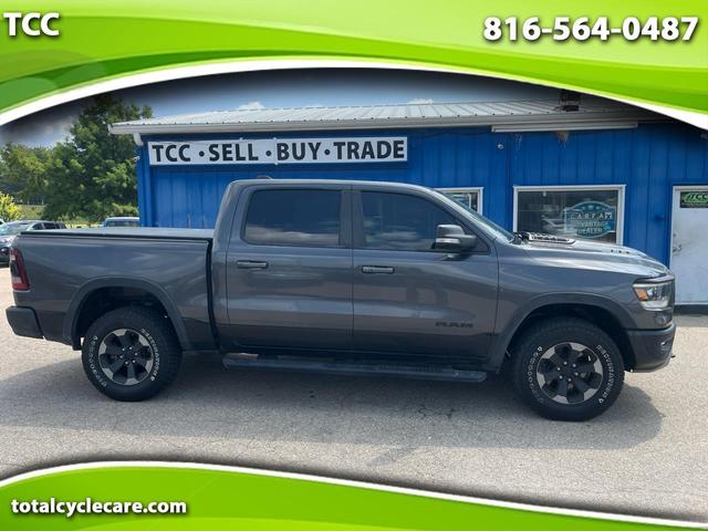 Gray 2019 RAM 1500 Pickup Truck Four-Wheel Drive Automatic