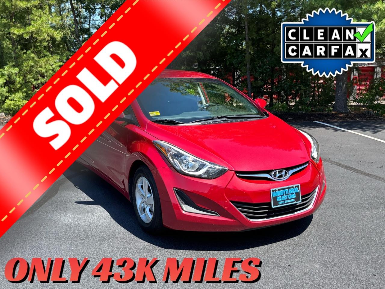 2015 Hyundai Elantra SE 6AT