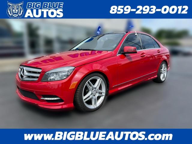 Red 2011 Mercedes-Benz C-Class C 300 Sport 4MATIC Sedan All-Wheel Drive Automatic