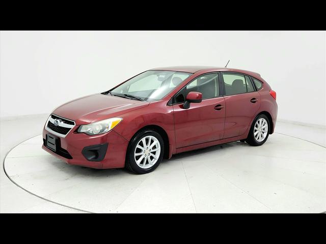 Red 2014 Subaru Impreza 2.0i Premium Wagon Hatchback All-Wheel Drive Continuously Variable Transmission