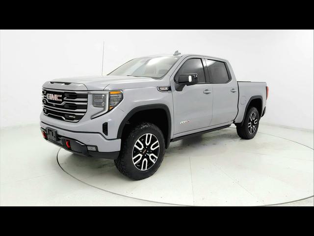 Gray 2024 GMC Sierra 1500 AT4 Crew Cab 4WD Pickup Truck Four-Wheel Drive Automatic
