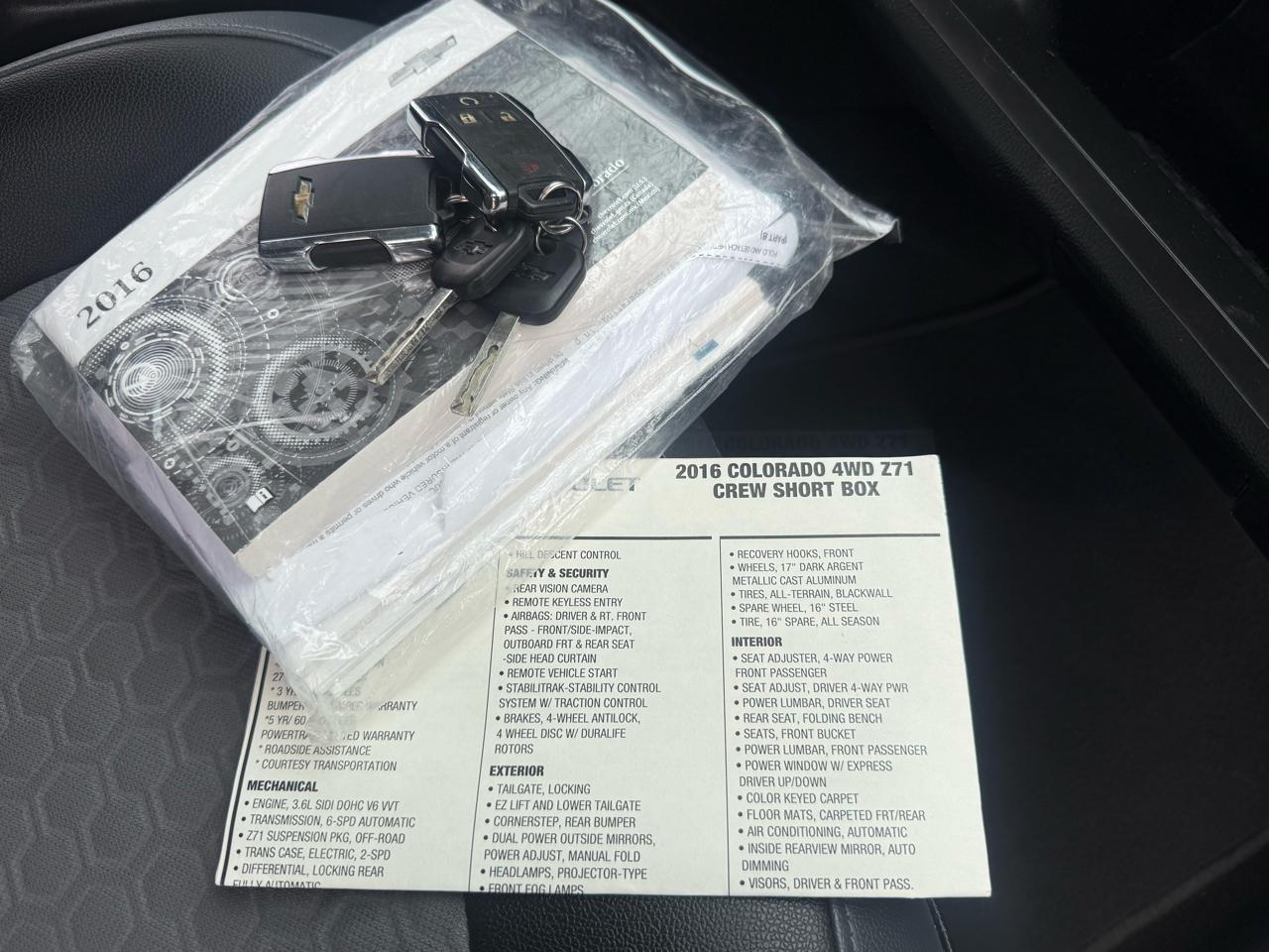 Chevrolet Colorado Z71 Crew Cab 4WD 2016