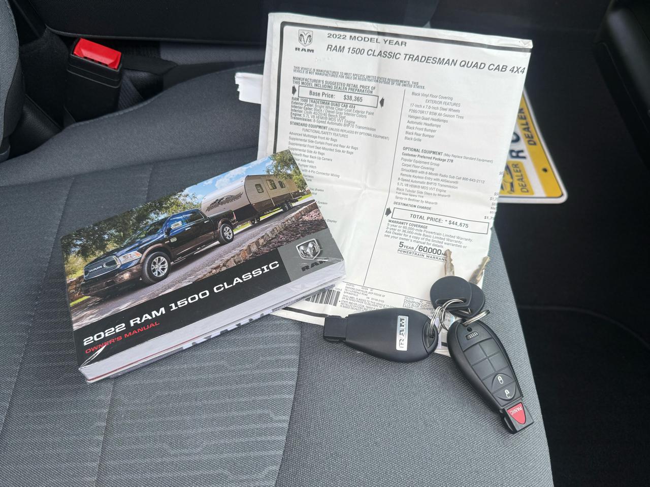RAM 1500 Classic Tradesman Quad Cab 4WD 2022