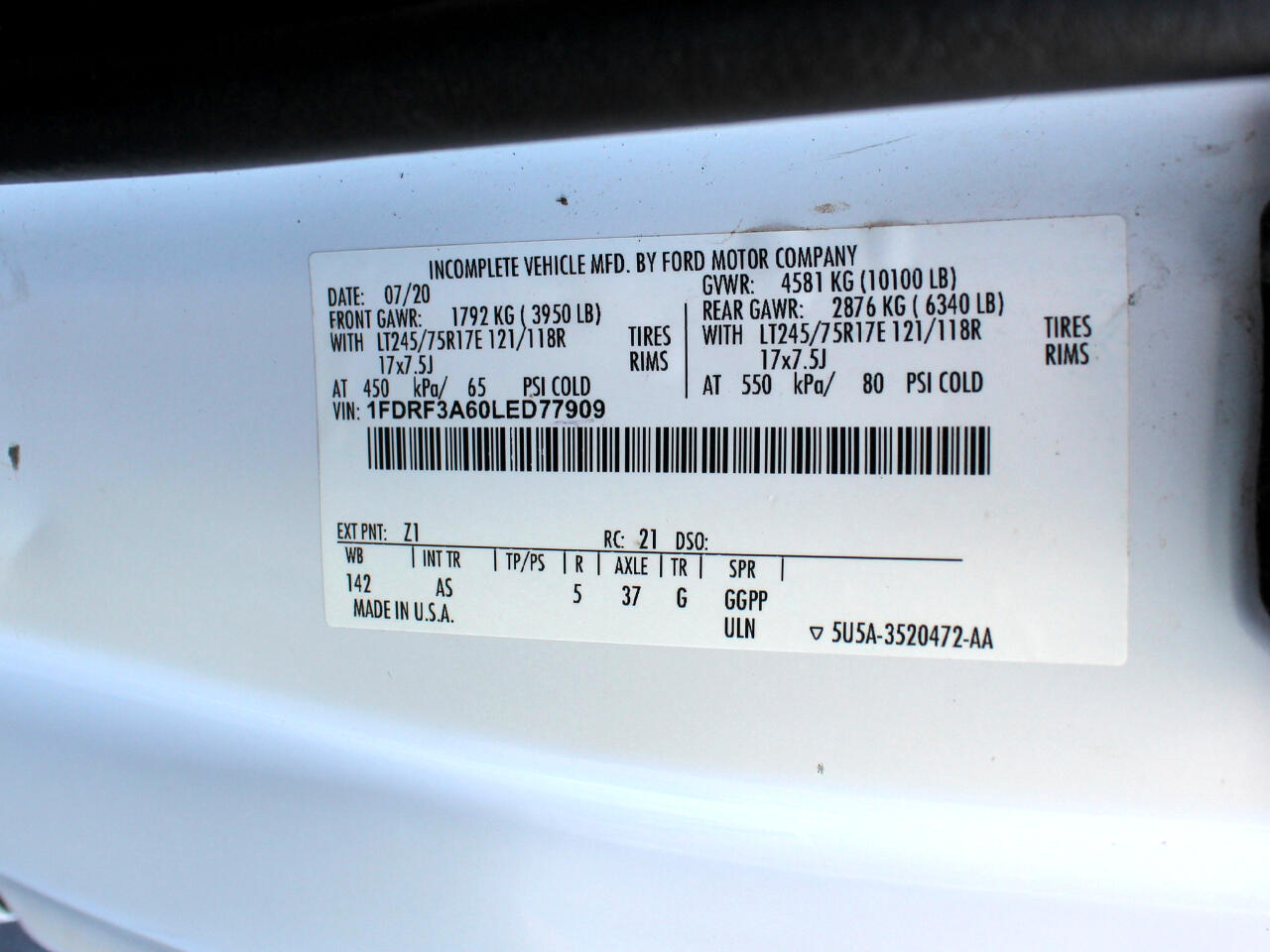 Ford F-350 SD XL 2WD 2020